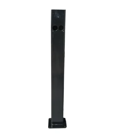 eDock / eVoom Single Unit Mounting Post, Mild Steel Painted Black