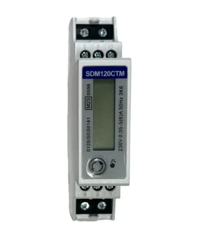 100A Single Phase MID Energy Meter CT 1 Module DIN Rail Mount