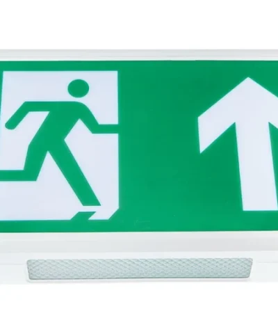 2.1W Alpine IP20 Emergency Exit Sign with Arrow Up Legend LiFePo4 Battery 220-240V
