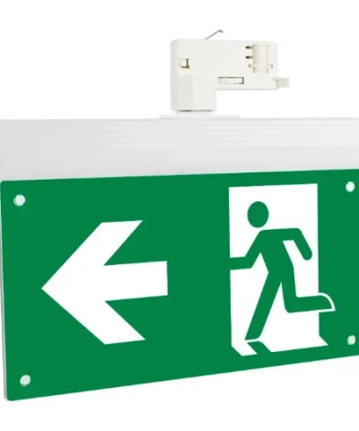 1.5W Azelio Track Maintained Track Exit Sign Emergency Exit Sign With Full Legend Set 220-240V