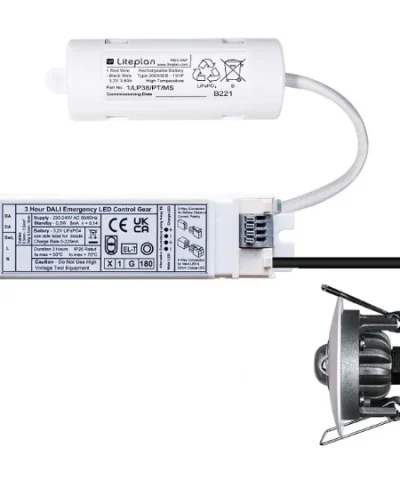 3W DALI 1 IP20 LED Downlight with Open Area Lens
