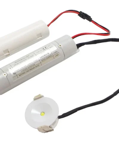 3W Glen IP20 Emergency Downlight With White Bezel 220-240V