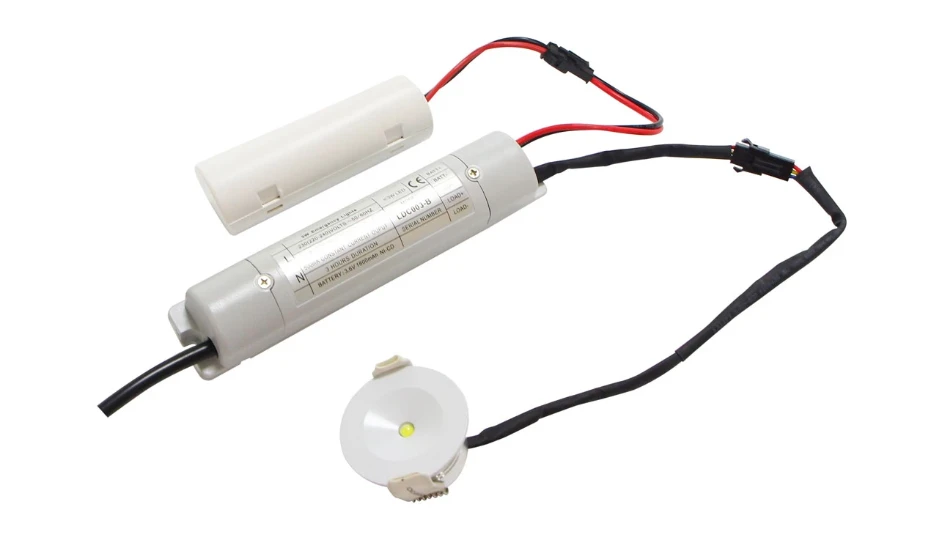 3W Glen IP20 Emergency Downlight With White Bezel 220-240V