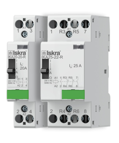 Installation contactors with manual operation up to 25 A (IK-R)