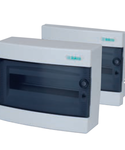 Surface mounted (INO) and flush mounted (IPO) compact distribution boards